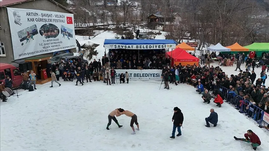 Veliköy Kar Üstü Karakucak Güreşleri