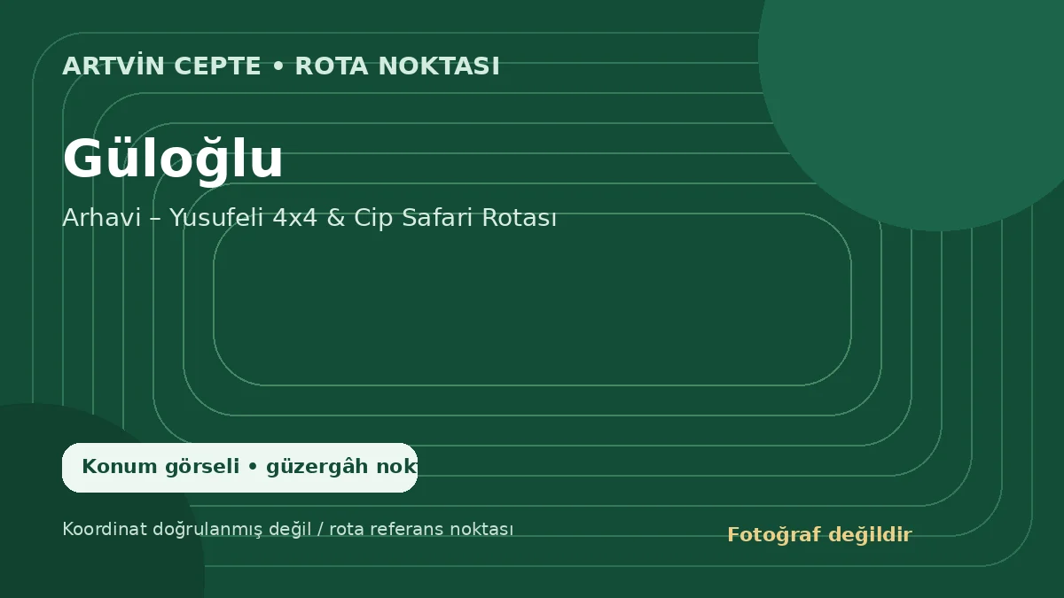 Güloğlu – Artvin CEPTE konum görseli