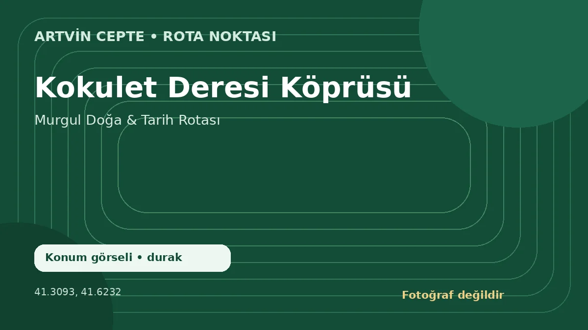 Kokulet Deresi Köprüsü – Artvin CEPTE konum görseli