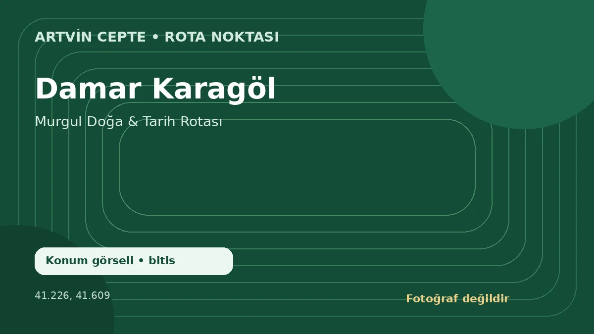 Damar Karagöl – Artvin CEPTE konum görseli