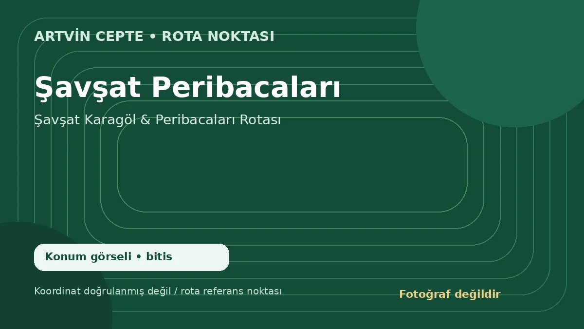 Şavşat Peribacaları – Artvin CEPTE konum görseli