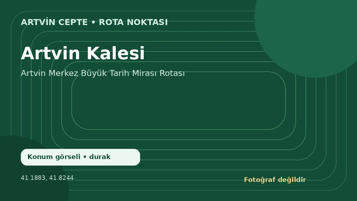 Artvin Kalesi – Artvin CEPTE konum görseli
